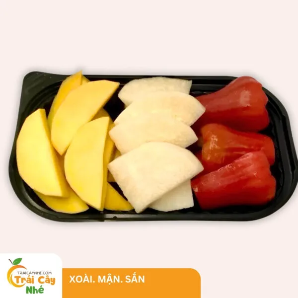 hộp xoài - mận -sắn.