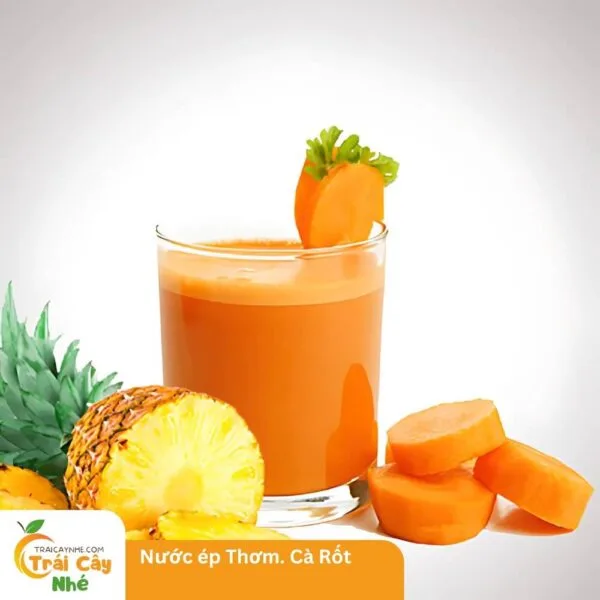 nước ép thơm dưa - cà rốt