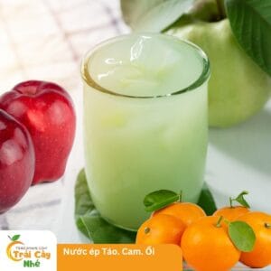 nước ép táo - cam - ổi