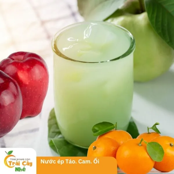 nước ép táo - cam - ổi